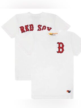 Unisex Boston Red Sox Aviator Nation x MLB White Tri-Blend T-Shirt NWT